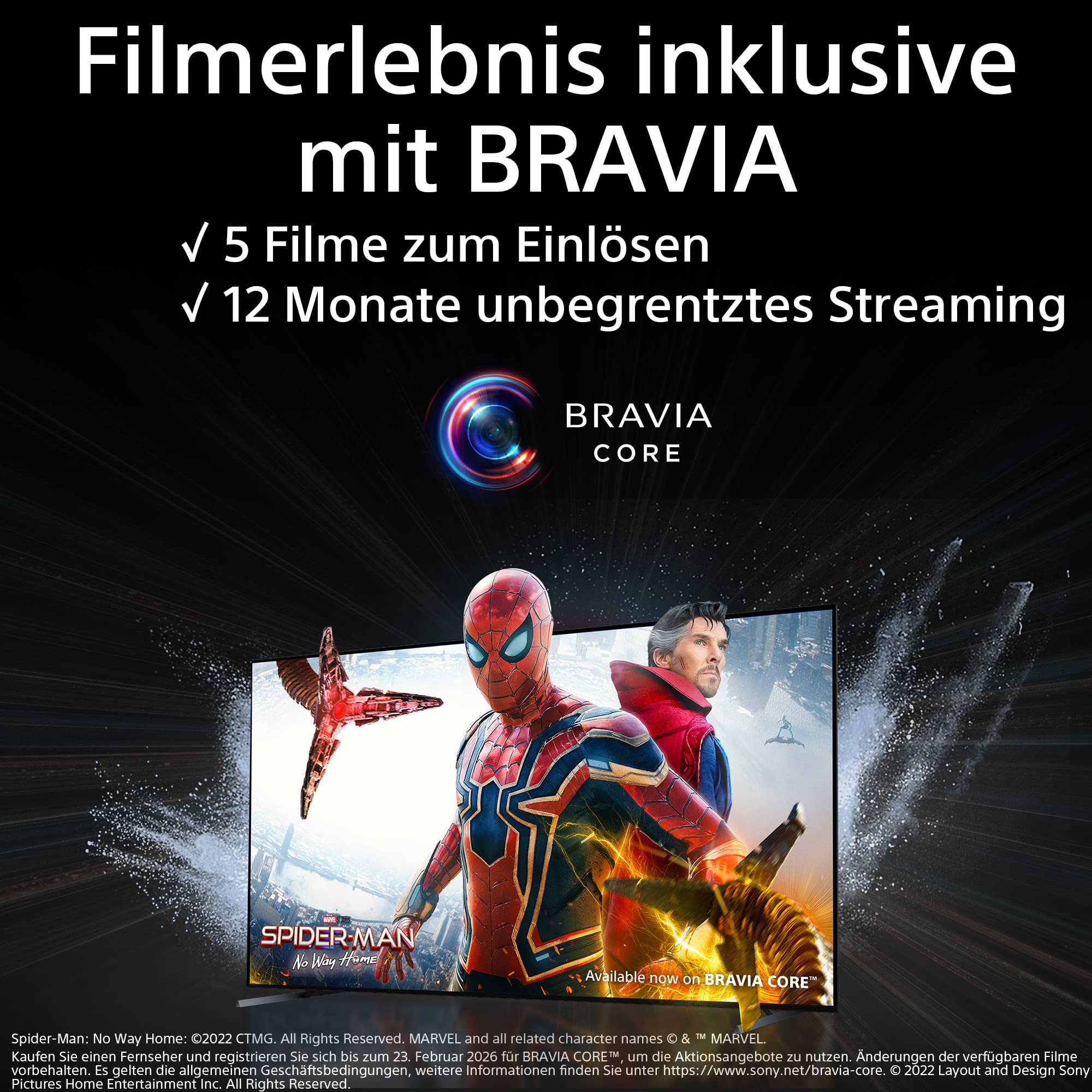 Sony BRAVIA, KD-65X85L, 65 Zoll Fernseher, Full Array LED, 4K HDR 120Hz, Google TV, Smart TV, Works with Alexa, BRAVIA CORE, TRILUMINOS PRO, HDMI 2.1, Gaming-Menü mit ALLM + VRR 6