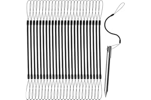 24pcs Elastic Tether Lanyard, 9.4 Inch Pen Leash Anti-Losing Stylus Tether Retractable Spring Coil Strap Stylus Lanyard Tethe