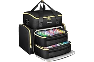 YOREPEK Extra Large Nail Polish Organizer Case Holds 96 to 100+ Bottles (15ml/0.5 fl.oz) UV lamp, Gel Polish Travel Case Bag with 2 Removable Pouches Fits Nail Suppiles, Manicurist Nail Tech Gifts