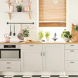 Ravinte 15 Pack Matte Black Cabinet Pulls Slim