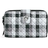 Cotton Turnlock Wallet With Rfid Protection