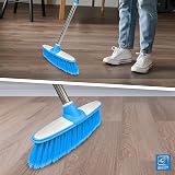 TDBS Soft Broom Indoor Sweeping Brush with Stainless Steel Handle Blue view 8