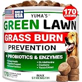 Dog Urine Neutralizer for Lawn - 170 Chews - Grass Green Saver Supplement | Advanced Grass Green Saver for Dog Urine - Canine Pee Neutralizer with Probiotics &amp; Digestive Enzymes - Green Lawn Treats
