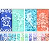 Vikumond Thin Turkish Beach Towel Lightweight Soft Cotton Extra Large XL Oversized Sand Free Sandproof Absorbent Quick Dry Towels Cloud Bath Pool Travel Compact Essentials Accessories for Adult Gifts