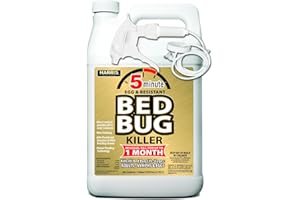 Harris 5 Minute Bed Bug Killer, Odorless & Non Staining Formula (128oz)