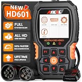 ANCEL New HD601 Heavy Duty Truck Scanner, Diesel Full System Diagnostic Scan Tool Fits for Cummins, Detroit, Volvo, Paccar &amp; Caterpillar, 2 in 1 HDOBD &amp; OBD2 Code Reader for Commercial Vehicles &amp; Cars