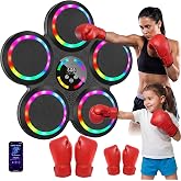 2026 Music Boxing Machine for Adults &amp; Kids, Wall Mount, 2 Pairs of Gloves | Bluetooth 5.0 Lag-Free Music Sync, Heavy-Duty Trainer, Joint-Protection EVA Pads