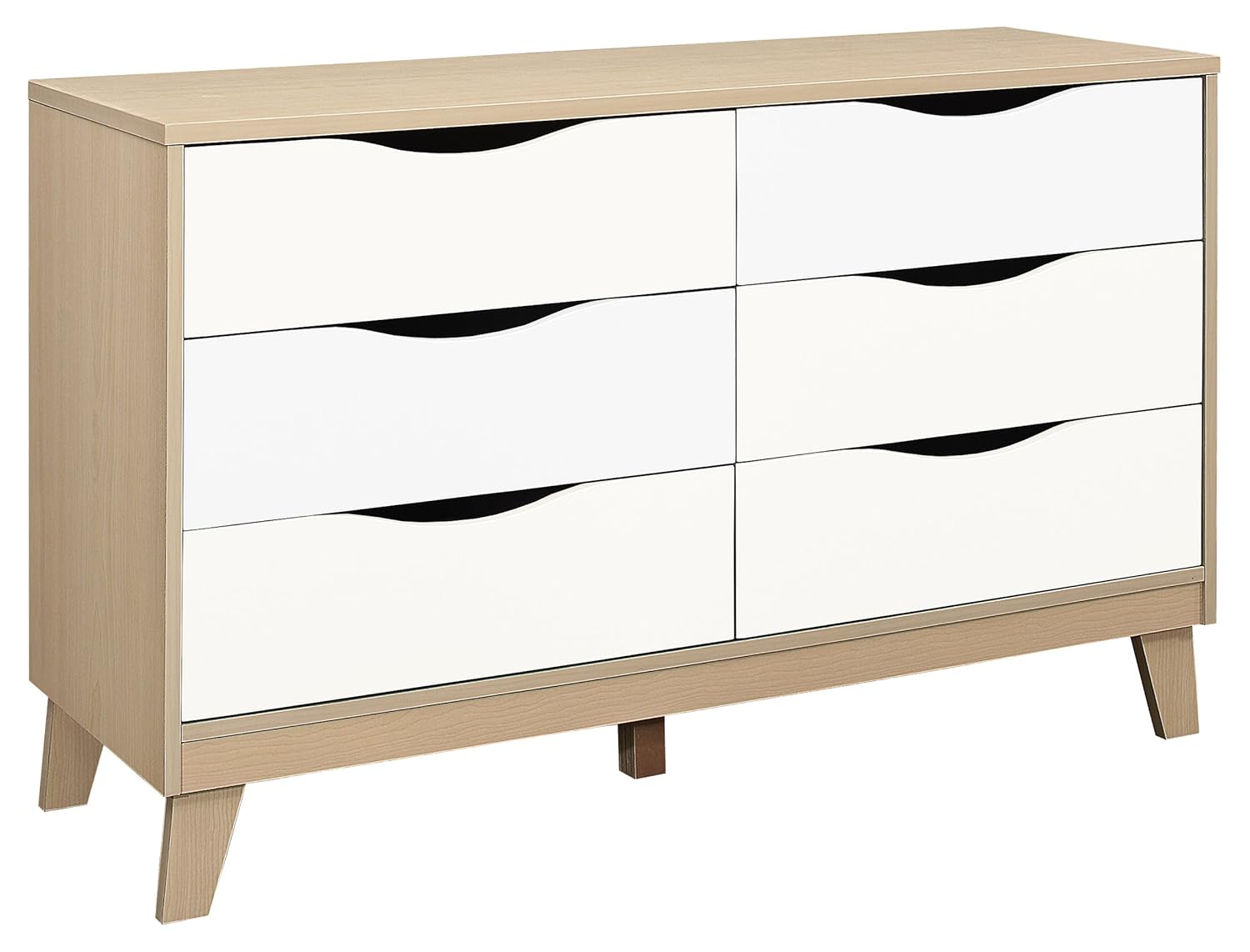 Birlea Kingston 3 3 Chest Wood Beech And White Amazon Co Uk