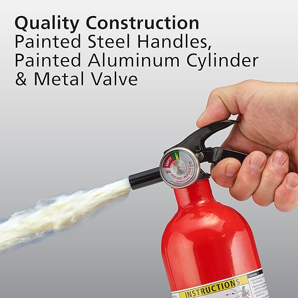 KIDDE FIRE EXTINGUISHER FOR HOME, 1-A:10-B:C, DRY CHEMICAL EXTINGUISHER, RED, MOUNTING BRACKET INCLUDED, 2 PACK