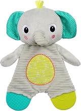 Bright Starts Snuggle & Teethe Plush Teether Toy Elephant or Giraffe view 4