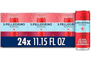 SAN PELLEGRINO S.Pellegrino Essenza Blood Orange Black Raspberry Flavored Mineral Water with Natural CO2 Added 24 PACK