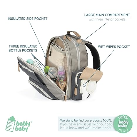 bably baby diaper backpack
