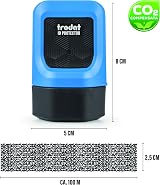 Trodat Wide Identity Theft Protection Roller Stamp with 3 Refills 1.0 Inch view 6