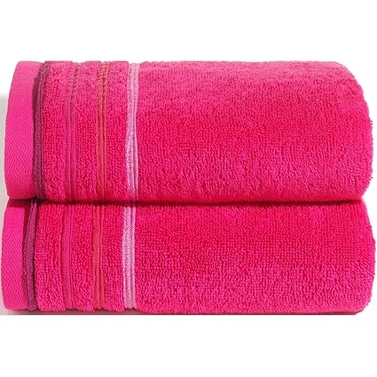 WohnDirect Handtuch Set 2tlg | 2 Handtücher | Frottee 100% Baumwolle Waschbar Saugfähig