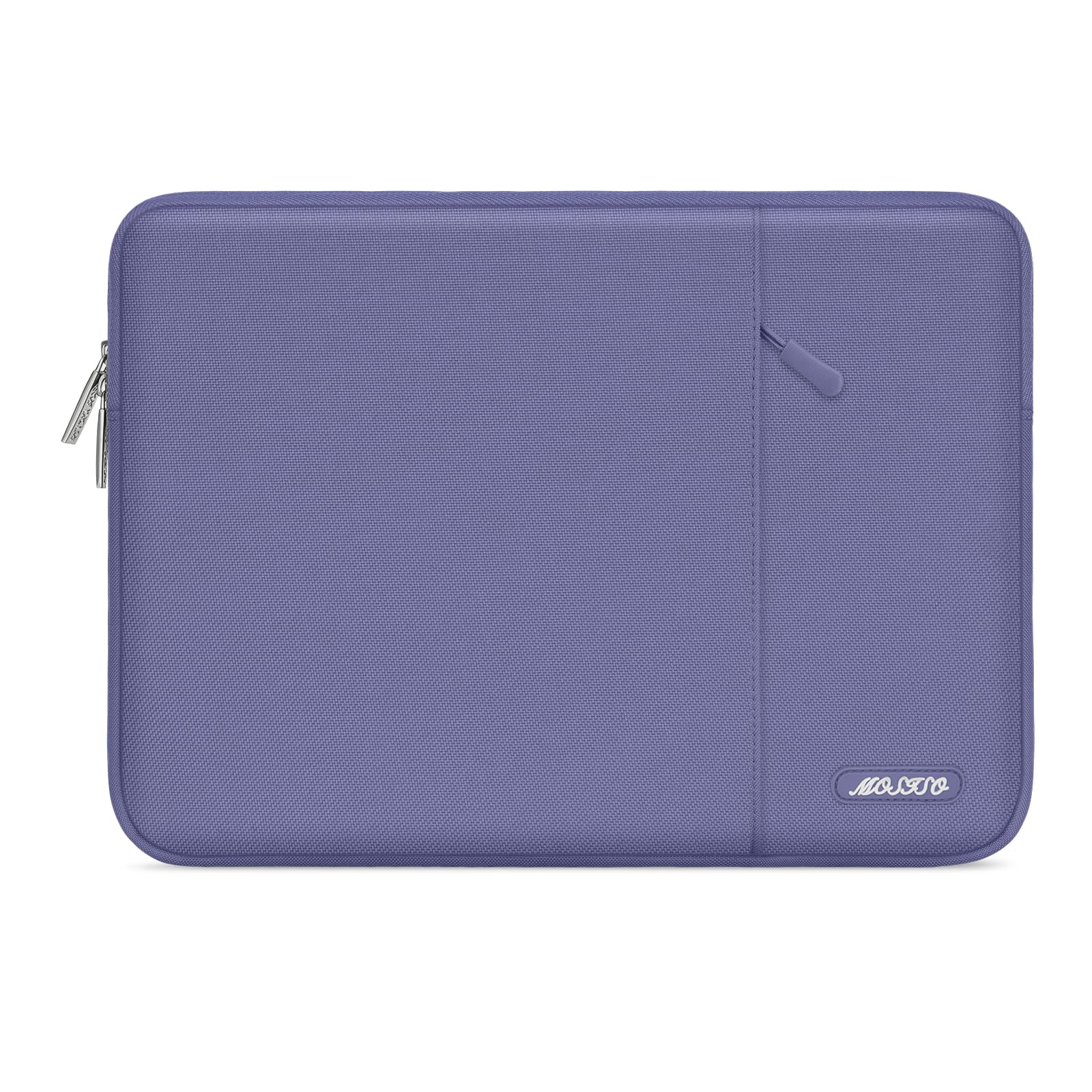 MOSISO Laptop Case 15 inch, 15 inch Laptop Sleeve Compatible with Air M5 A3448 M4 A3241 M3 A3114 M2 A2941 2026-2023, Dell XPS, Polyester Vertical Computer Sleeve Bag with Pocket, Lavender Gray