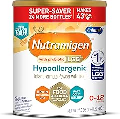 Enfamil Nutramigen Hypoallergenic Baby Formula with Iron, Lactose Free, Colic Relief from Cow's Milk Allergy Starts in 24 Hou