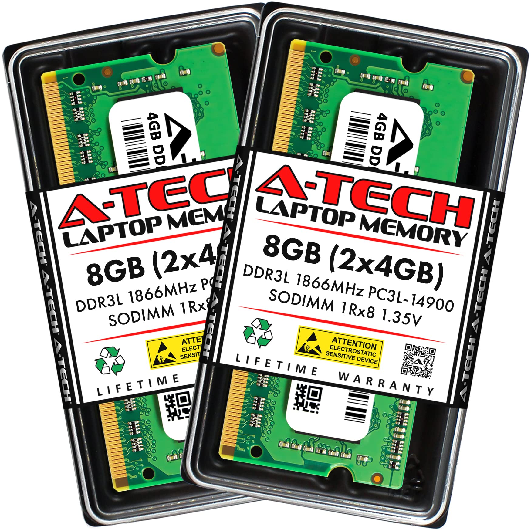 A-Tech 8GB Kit (2x4GB) DDR3/DDR3L 1866MHz