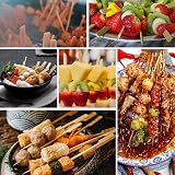 Lanjue 200P Bamboo Paddle Skewers 18cm Flat Barbecue Cocktail Picks view 7