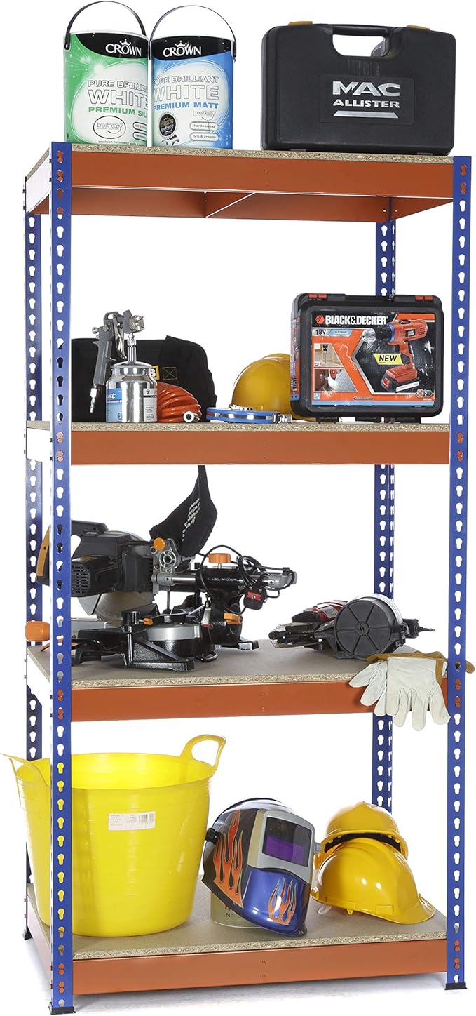 Heavy Duty Garage Racking 400kg UDL shelving unit 1800mm H x 900mm W x