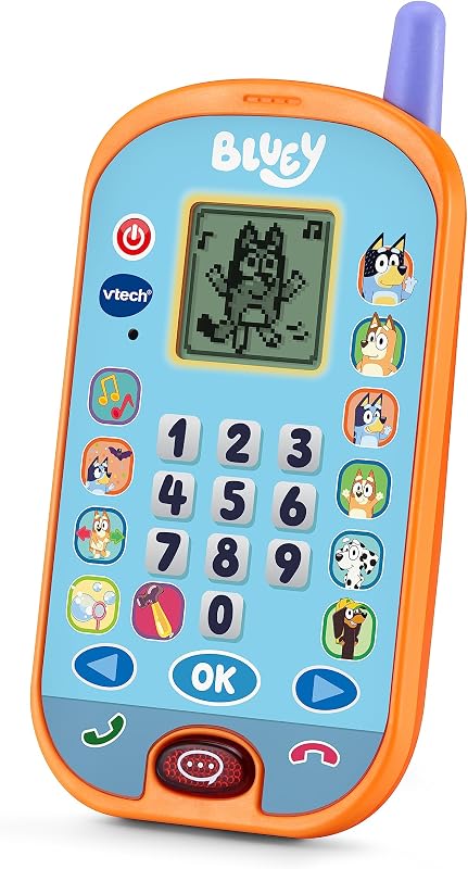 Atividades de VTech - Bluey Telefone, Smartphone Educacional, Aprenda números, cálculo, lógica e memorização, Brinquedo para crianças +3 anos, Versão ESP (80-554622)