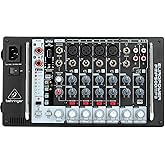 Behringer EUROPOWER PMP500MP3 Ultra-Compact 500 Watt 8 Channel Powered Mixer with MP3 Player, Reverb and Wireless Option