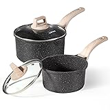 CAROTE 1.5Qt & 3.0Qt Sauce Pan Sets with Lid
