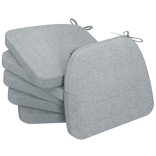 AAAAAcessories D-Shaped Chair Cushions for Dining Chairs with Ties
