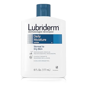 Lubriderm Daily Moisture Lotion, Normal to Dry Skin, 6 oz, 2 pk