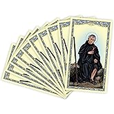 Saint Peregrine Religious Holy Card- Cardstock Card with Prayer to St Peregrine on the back (10 pack)