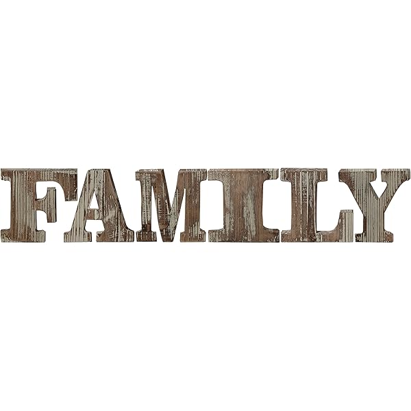 Amazon Com Torched Wood Family Block Letters Alphabet Tabletop