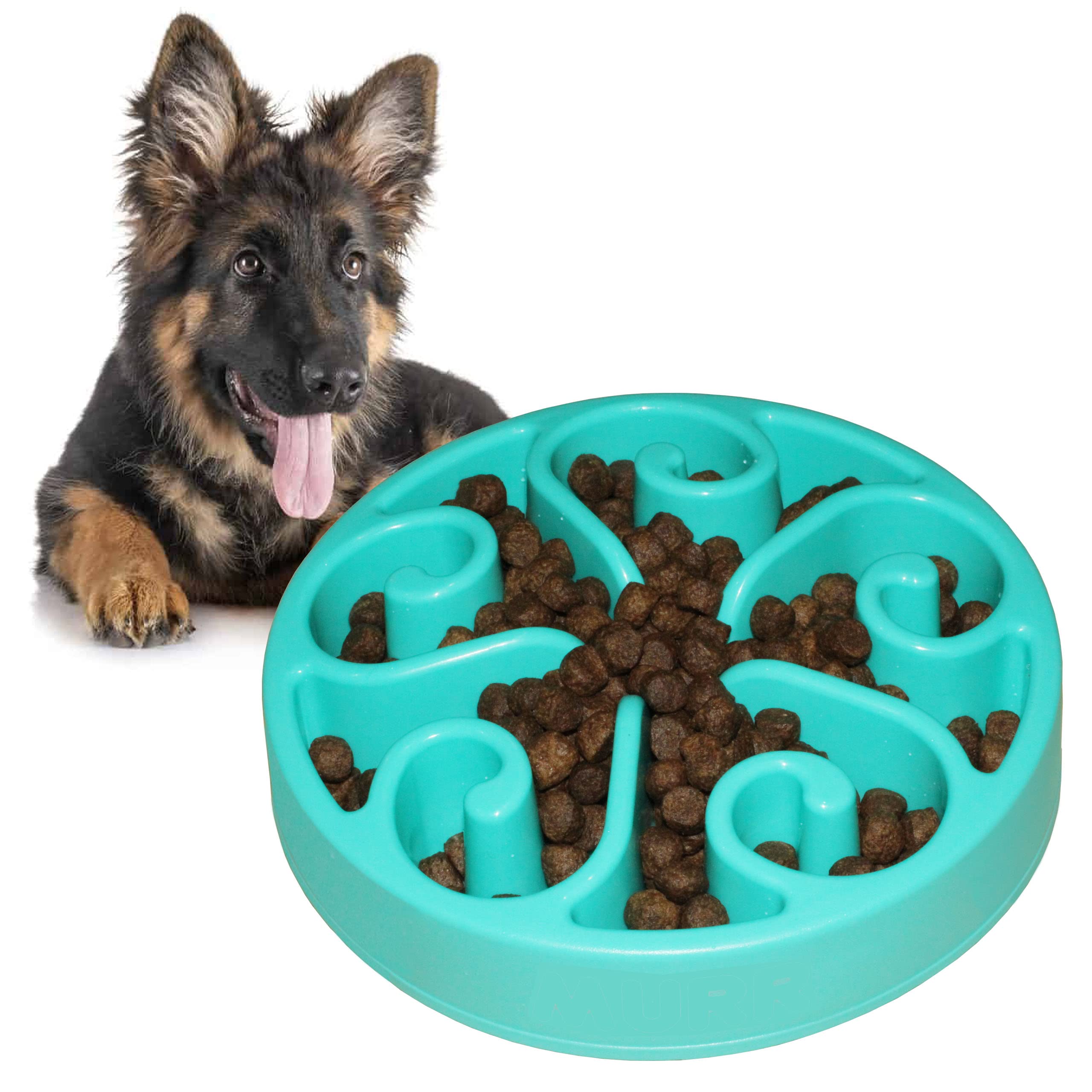 Medium Slow Feeder Dog Bowl, Anti‑Choke & Bloat Prevention, Non‑Slip Maze Puzzle Feeder for Dogs, Slow Feeding Bowl to Stop Fast Eating