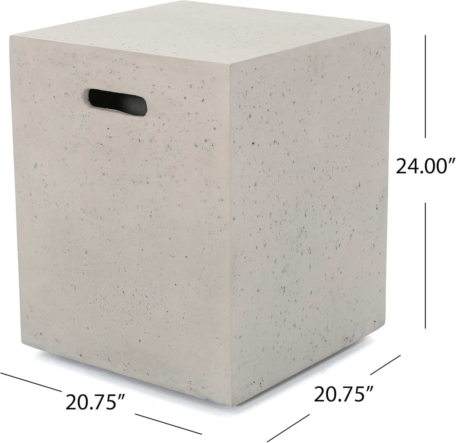 Christopher Knight Home 305215 Nicola Outdoor 40 Inch Rectangle Fire Pit, Light Gray : Garden & Outdoor