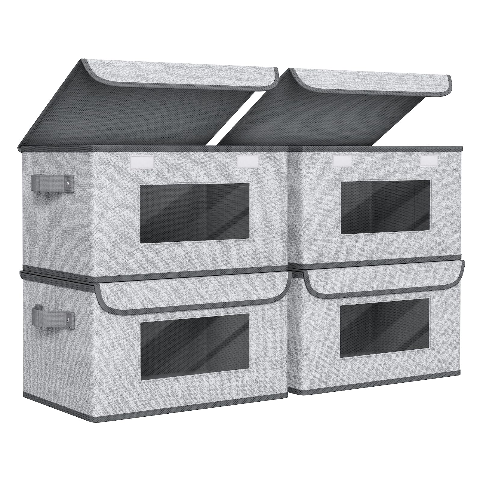 Univivi [4-Pack Fabric Storage Boxes Collapsible