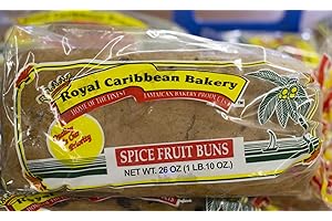 ROYAL CARIBBEAN BAKERY Jamaican Spiced Fruit Bun (Small (26 oz.) 2 Pack)