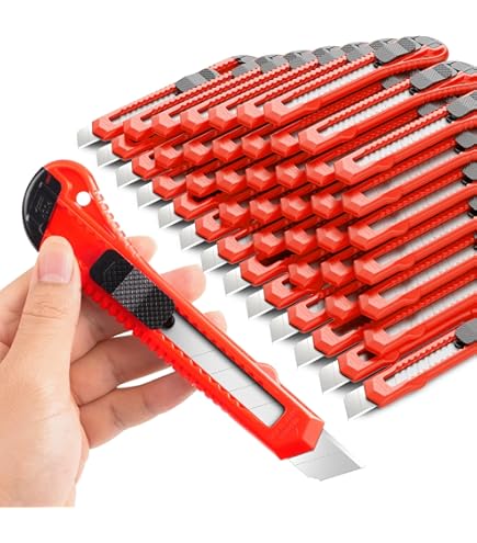 Hyde Tools 42047 Snap-Off Retractable Blade Utility Knife with
