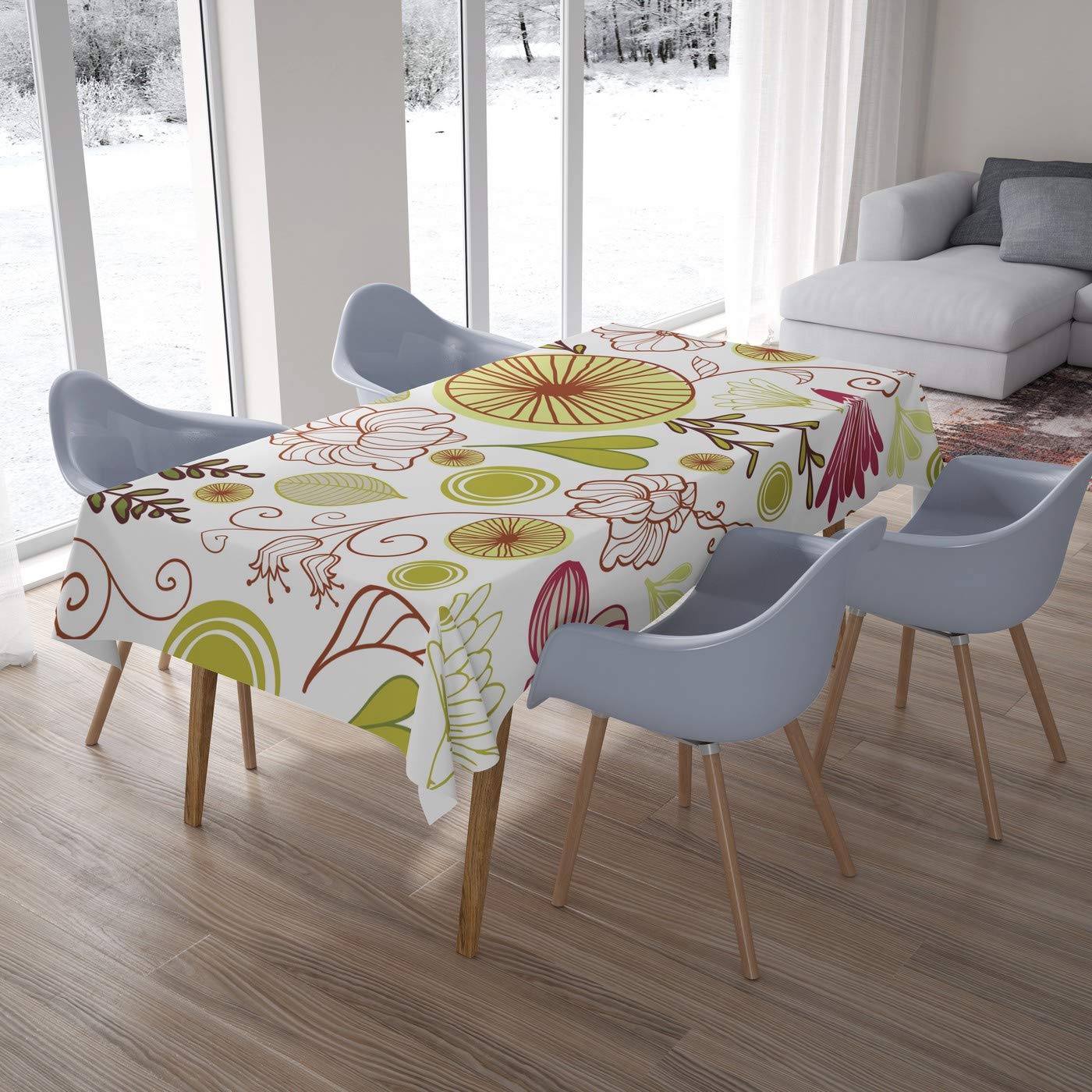 Bonamaison Kitchen Decoration, Tablecloth, 140cm x 200cm - Designed and Manufactured in Turkey