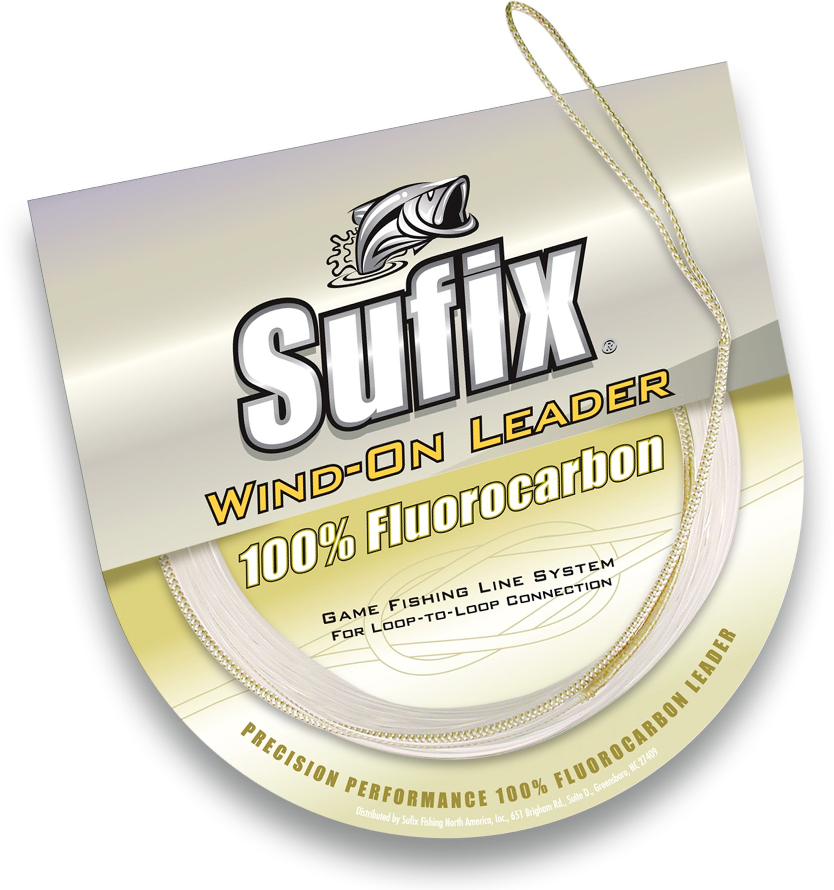 Sufix Wind-On Fluorocarbon Leader Fishing Line-33-Feet Leader (Clear, 80-Pound)