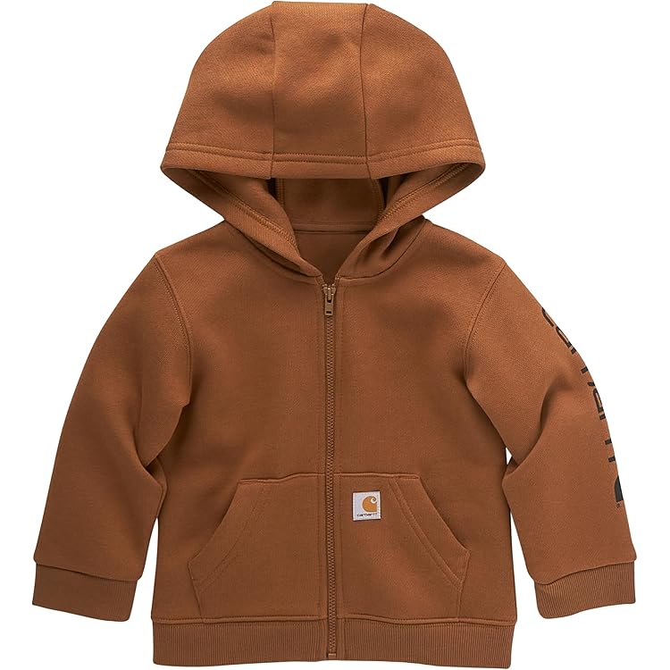 Amazon.com: Carhartt boys Zip-up Hooded Long Sleeve Sweatshirt