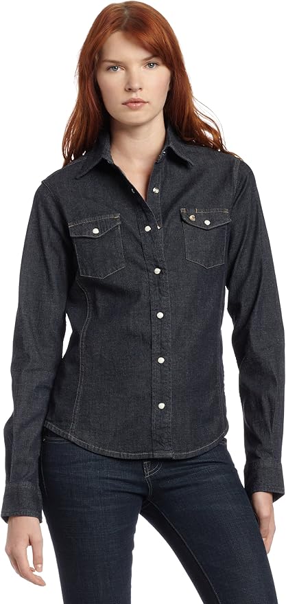 carhartt women's denim shirt