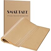 SMARTAKE 120 Pcs Parchment Paper Baking Sheets, 12x16 Inches Non-Stick Precut Baking Parchment, for Baking Grilling Air Fryer