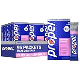 Propel Electrolyte Powder Drink Mix, Raspberry Lemonade, (96 Servings) | Zero Sugar, Enhanced Water Beverage, Gatorade Electrolytes, Vitamins, No Added Colors, No Artificial Flavors, Hydration