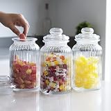 Maison & White Vintage Airtight Glass Jars Set of 3 for Kitchen Storage view 2