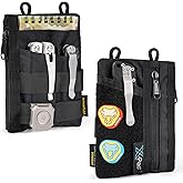 VIPERADE VE18 EDC Pouch, Pocket Organizer for Men, EDC Pocket Organizer, 3 Slots with 2 Zipper Pockets, Multitool Pouch