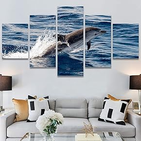 SIGNWIN 5 Panel Canvas Wall Art Modern Art...