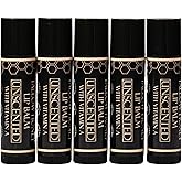 Terra Lotus - Tallow Lip Balm (5 Pack) - Hydrating With Organic Italian Olive Oil, Pure Grass Fed Tallow, and Beeswax - Long Lasting Lip Therapy (Unscented)