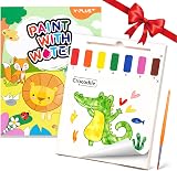 YPLUS Water Colouring Book for Children with Paint Set Animals