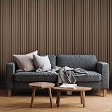 Fuse Acoustic Smoked Oak Wall Panels 240x60cm 3 Pack MDF Slats 35x12mm