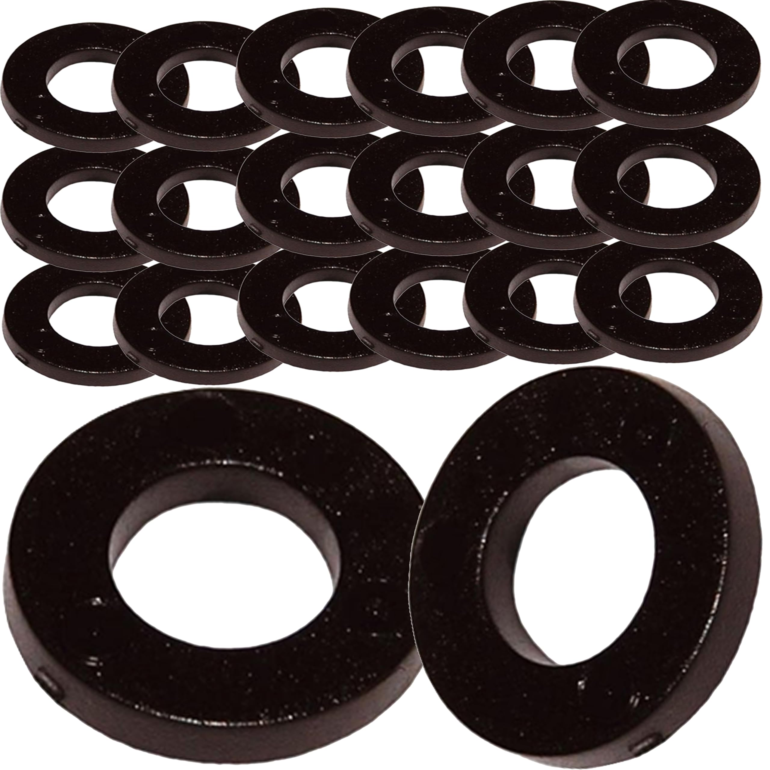 M12 Black Nylon Washers Flat Form A DIN 125A (Pack of 20)