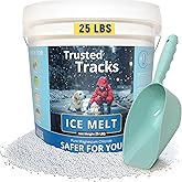 Ice Melt, Pet Safe Ice Melt, Snow Melter, Pure Magnesium Chloride, Safer for Pets, Concrete, Effective to -35 F, 25 lb