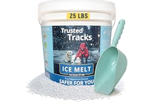 Ice Melt, Pet Safe Ice Melt, Snow Melter, Pure Magnesium Chloride, Safer for Pets, Concrete, Effective to -35 F, 25 lb